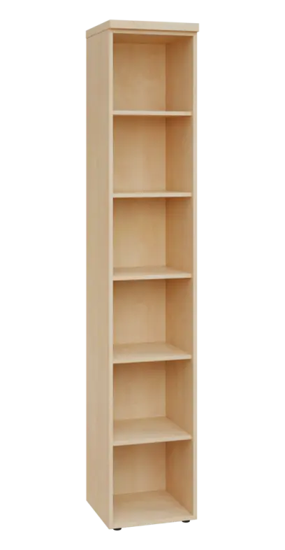 SIN 6 - 4N kancelářská skříň, nika, 2170x400x400, bříza světlá